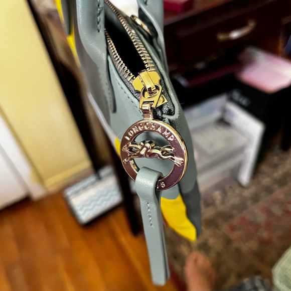 Longchamp Leather Crossbody Bag With Multi Colored Patches - Picture 13 of 16